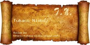 Tukacs Niobé névjegykártya